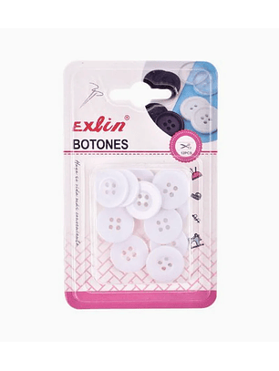 Botones Blanco 12 Pcs