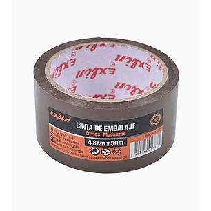 Cinta Embalaje Color Café 50m