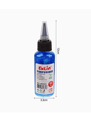 Purpurinas Glitter de Colores - Celeste