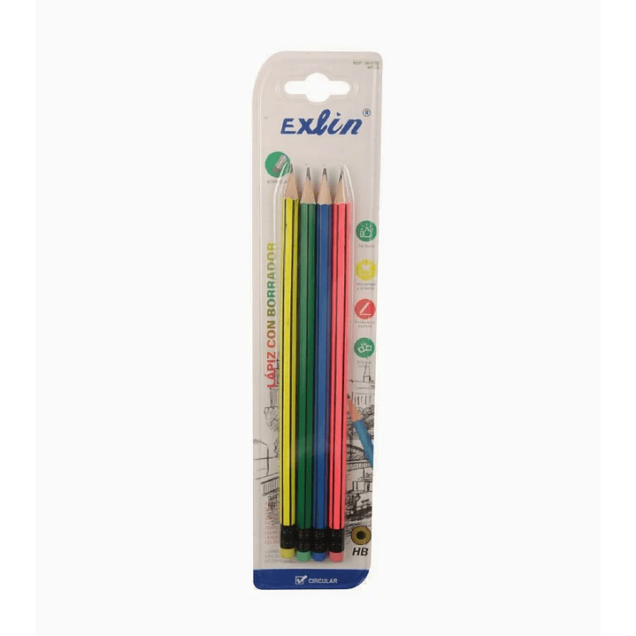 Lápiz 4 unidades 1