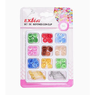 Set de Botones con Clips
