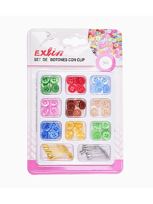 Set de Botones con Clips