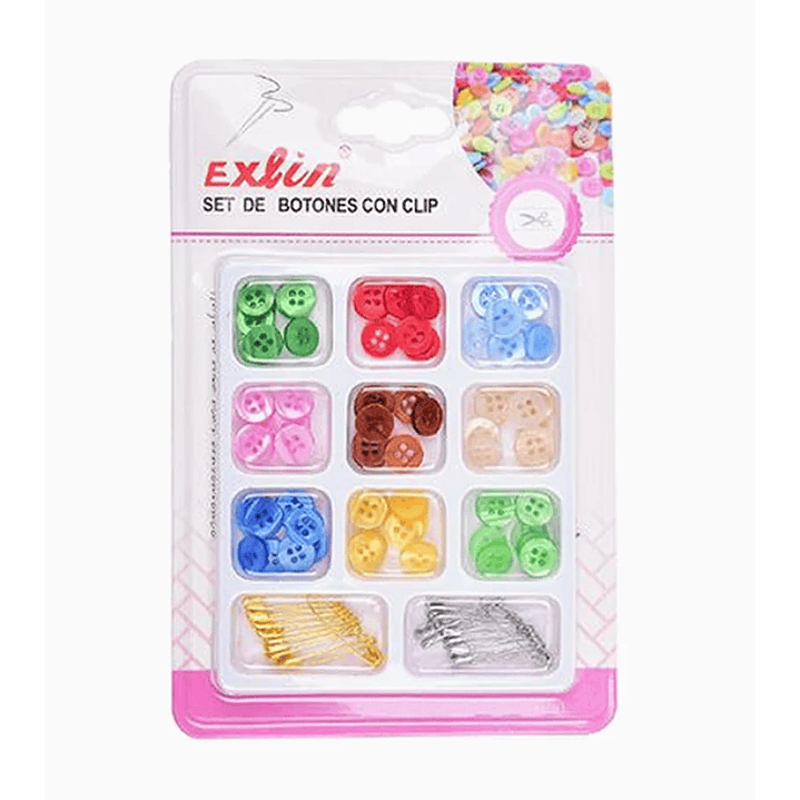 Set de Botones con Clips 1