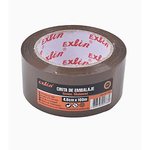 Cinta Embalaje  Color Café 100m