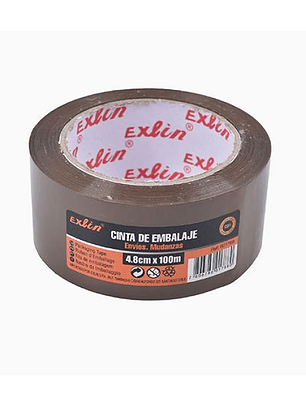 Cinta Embalaje  Color Café 100m