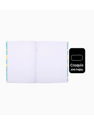 Pack 8 Cuaderno College Croquis 100 Hojas