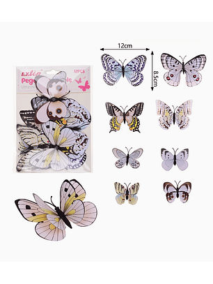 Pegatinas Decorativas de Mariposas Exlin - Diseño 3