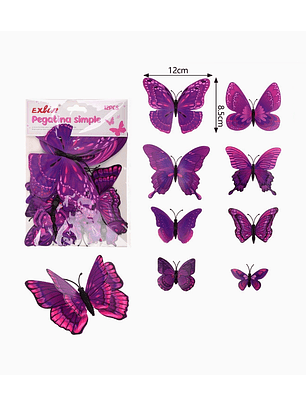 Pegatinas Decorativas de Mariposas Exlin - Diseño 1