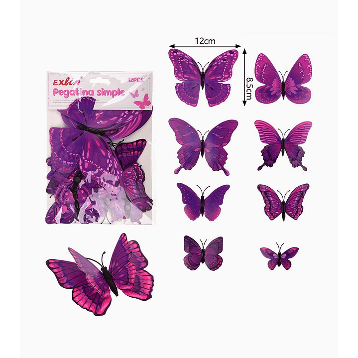 Pegatinas Decorativas de Mariposas Exlin - Diseño 1 1