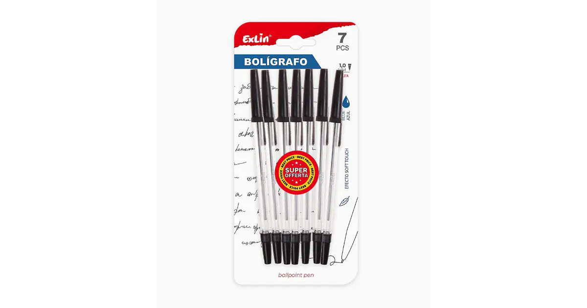 Set de Bolígrafos Exlin negro