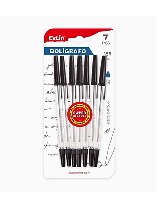 Set de Bolígrafos Exlin negro