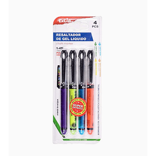 Resaltador de Gel Líquido 4 pcs