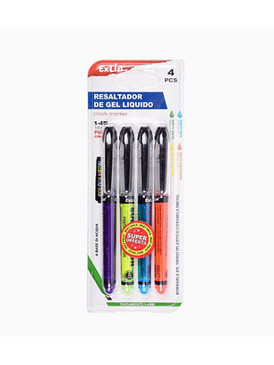 Resaltador de Gel Líquido 4 pcs