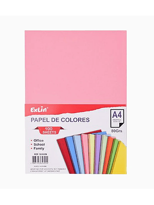 Resma de Papel Color Rosa