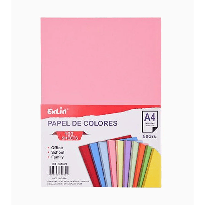 Resma de Papel Color Rosa 1