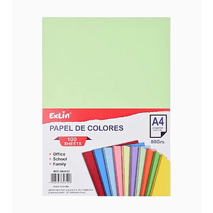 Resma de Papel Color Verde Claro