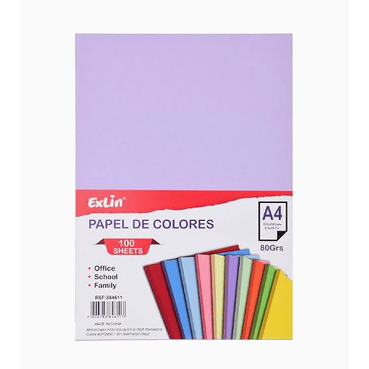 Resma de Papel Color Lila 1