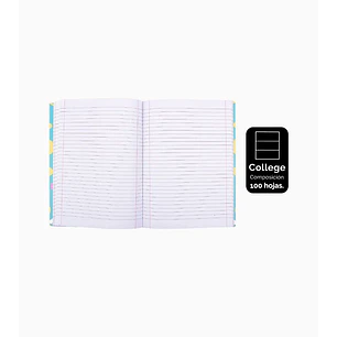 Pack 8 Cuaderno College de Composición 100 Hojas
