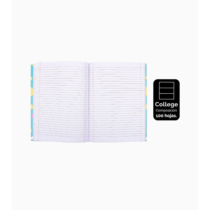 Pack 8 Cuaderno College de Composición 100 Hojas 1