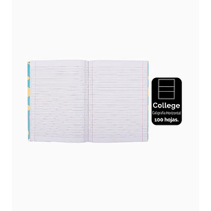 Pack 8 Cuaderno College Caligrafía Horizontal 100 Hojas