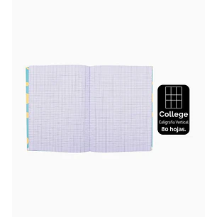 Pack 8 Cuaderno College Caligrafía Vertical 80 Hojas