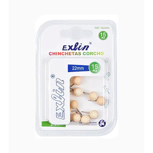Chinchetas Tipo Corcho 15 Pcs