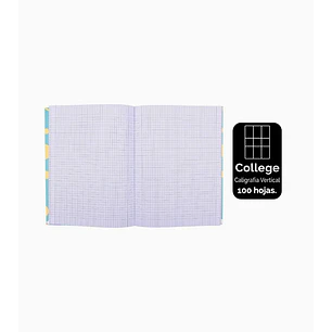 Pack 8 Cuaderno College Caligrafía Vertical 100 Hojas