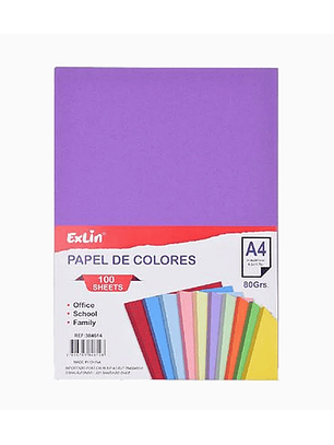 Resma de Papel Color Morado