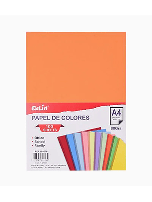 Resma de Papel Color Naranja