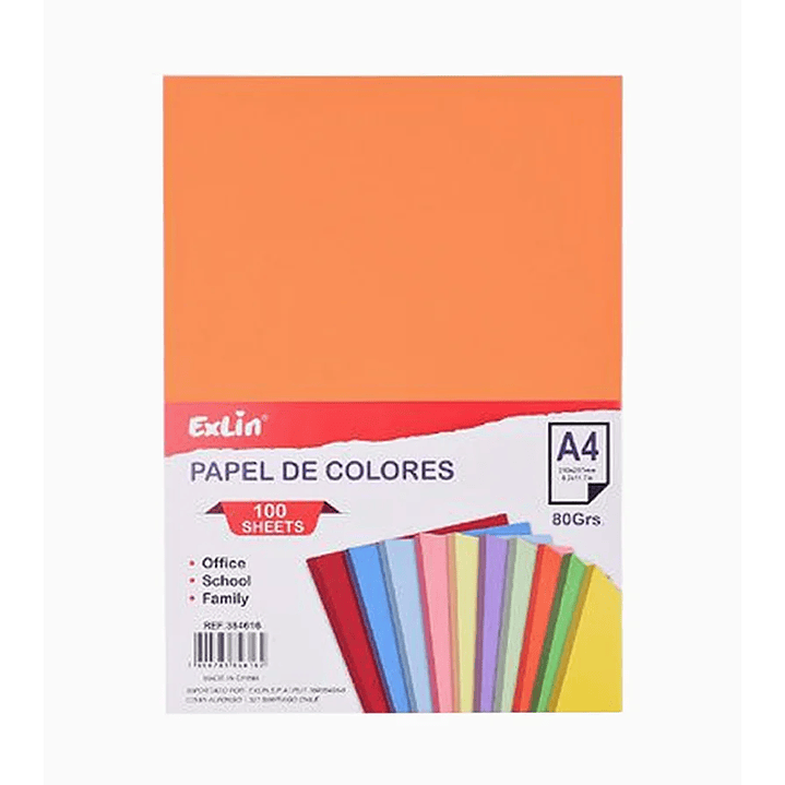 Resma de Papel Color Naranja 1