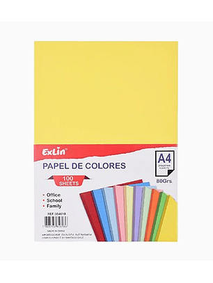 Resma de Papel Color Amarillo Limón