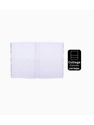 Pack 8 Cuaderno College Ciencias 100 Hojas