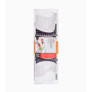 Tazones de Aperitivos 3 Pcs Manzana