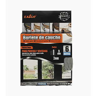 Burlete Caucho Perfil 