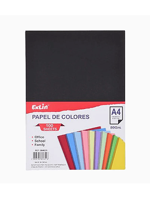 Resma de Papel Color Negro