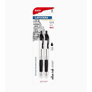 Bolígrafo de Gel Negro 2 pcs