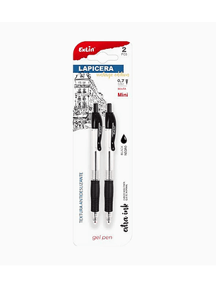 Bolígrafo de Gel Negro 2 pcs