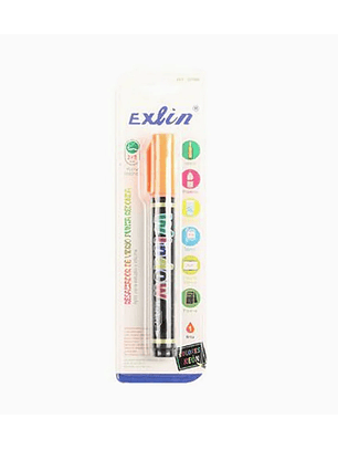 Resaltador de Vidrio Punta Redonda Naranja