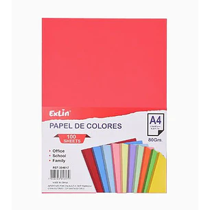 Resma de Papel Color Rojo