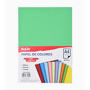 Resma de Papel Color Verde Esmeralda