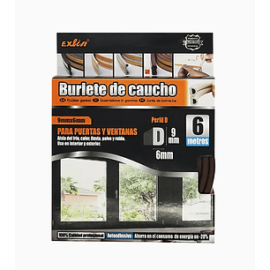 Burlete Caucho Perfil 