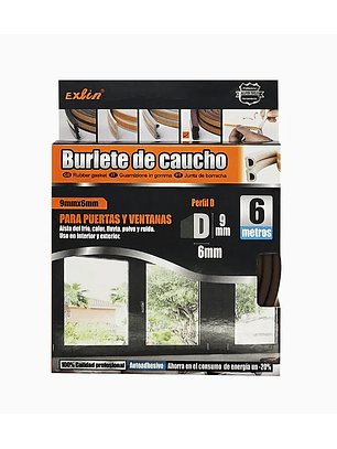 Burlete Caucho Perfil 