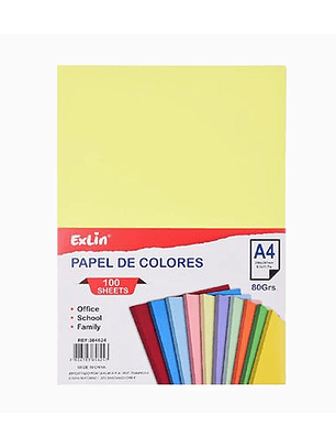 Resma de Papel Color Amarillo Fluorescente
