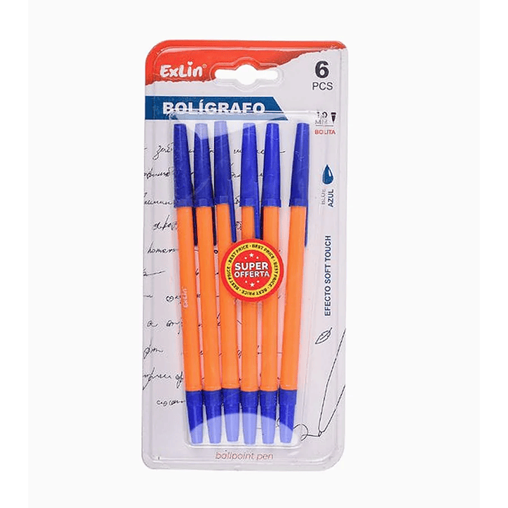 Set de Bolígrafos Azules 1