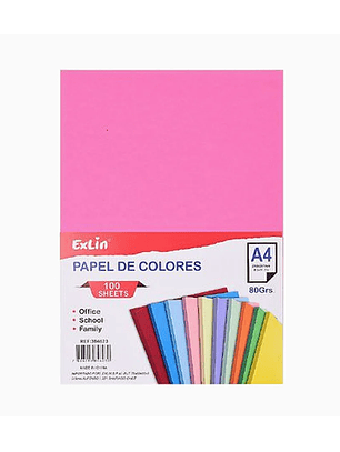 Resma de Papel Color Rosa Fluorescente