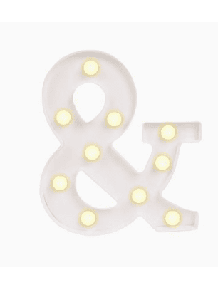 Signo Ampersand con Luces Led 