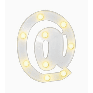 Símbolo Arroba con Luces Led 