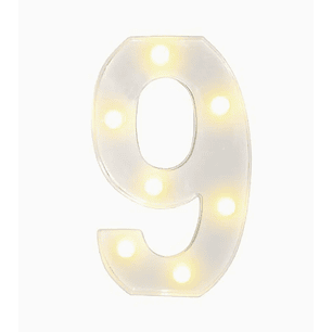 Números con Luces Led 