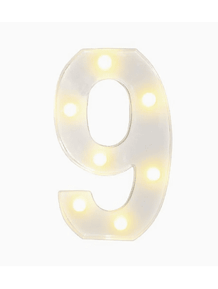 Números con Luces Led 