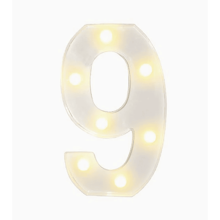 Números con Luces Led 